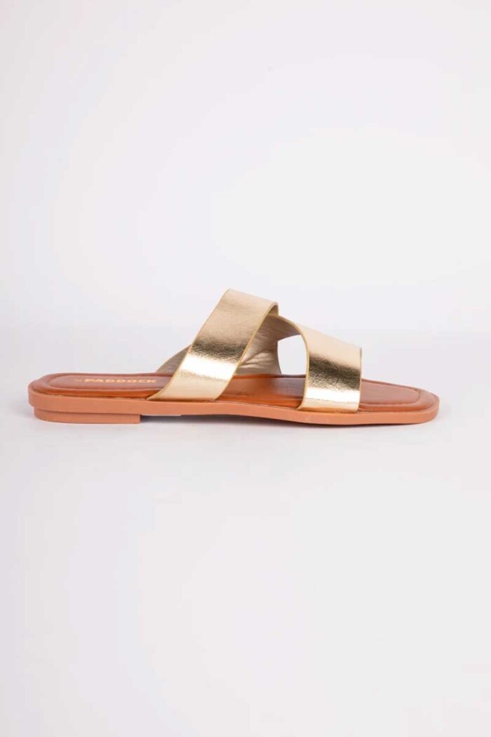SANDALIA PADDOCK MARSALA Dorado