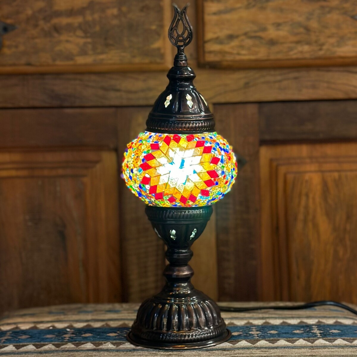 Lámpara vitraux de mesa TM10 - Multicolor estrella 
