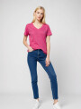 Remera Tordata Rosa Melange