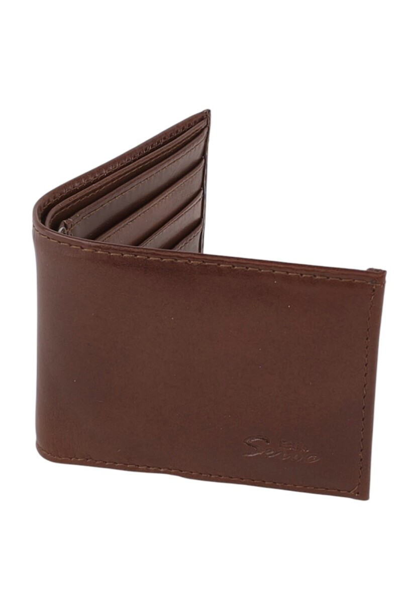 Billetera de cuero Marrón