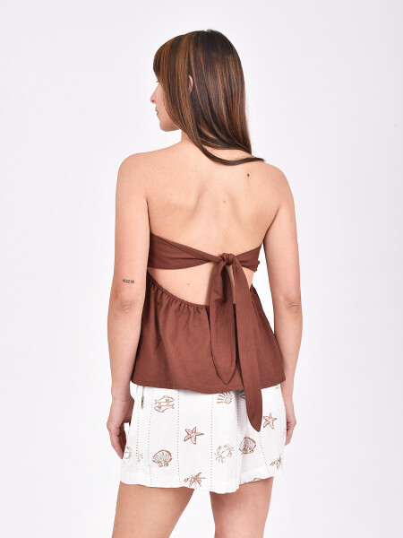 TOP KAILA MARRON OSCURO