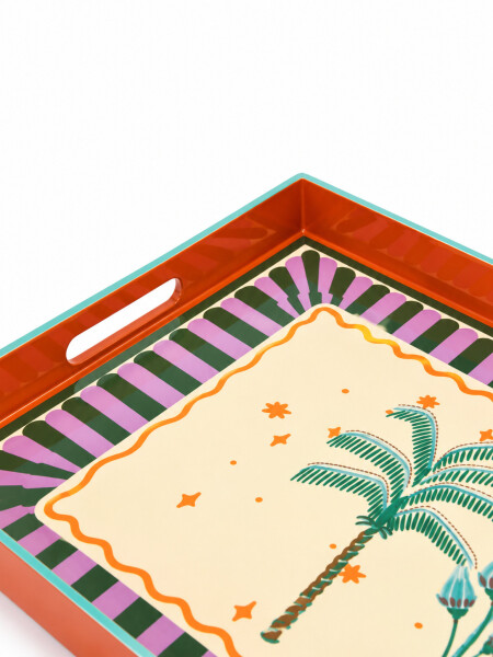 BANDEJA RECTANGULAR TULUM MULTICOLOR