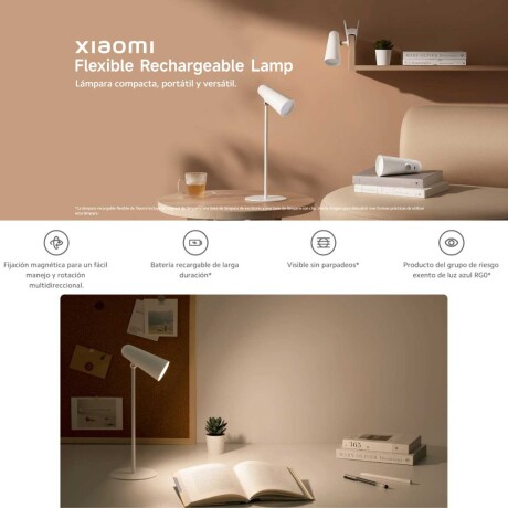 Lámpara flexible Xiaomi recargable V01
