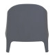 4 Sillones Skarpo + Mesa redonda Puket GRIS
