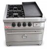 Cocina Industrial a Gas con 2 Hornallas, Plancha y Horno Marani Cocina Industrial a Gas con 2 Hornallas, Plancha y Horno Marani