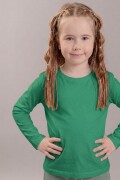 Remera Mangas Largas. Verde