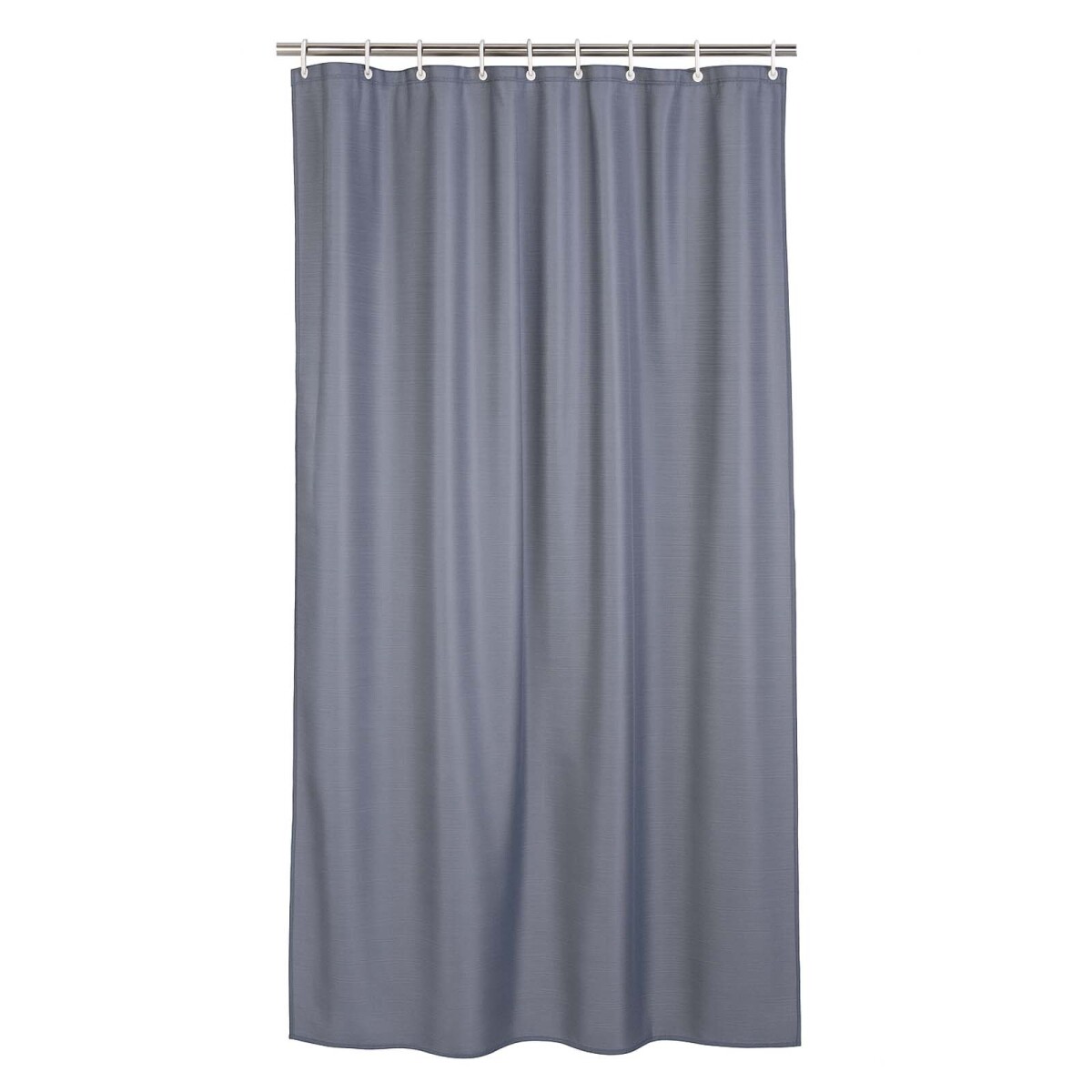 CORTINA BAÑO C/GANCHOS - POLIESTER GRIS YALINE 