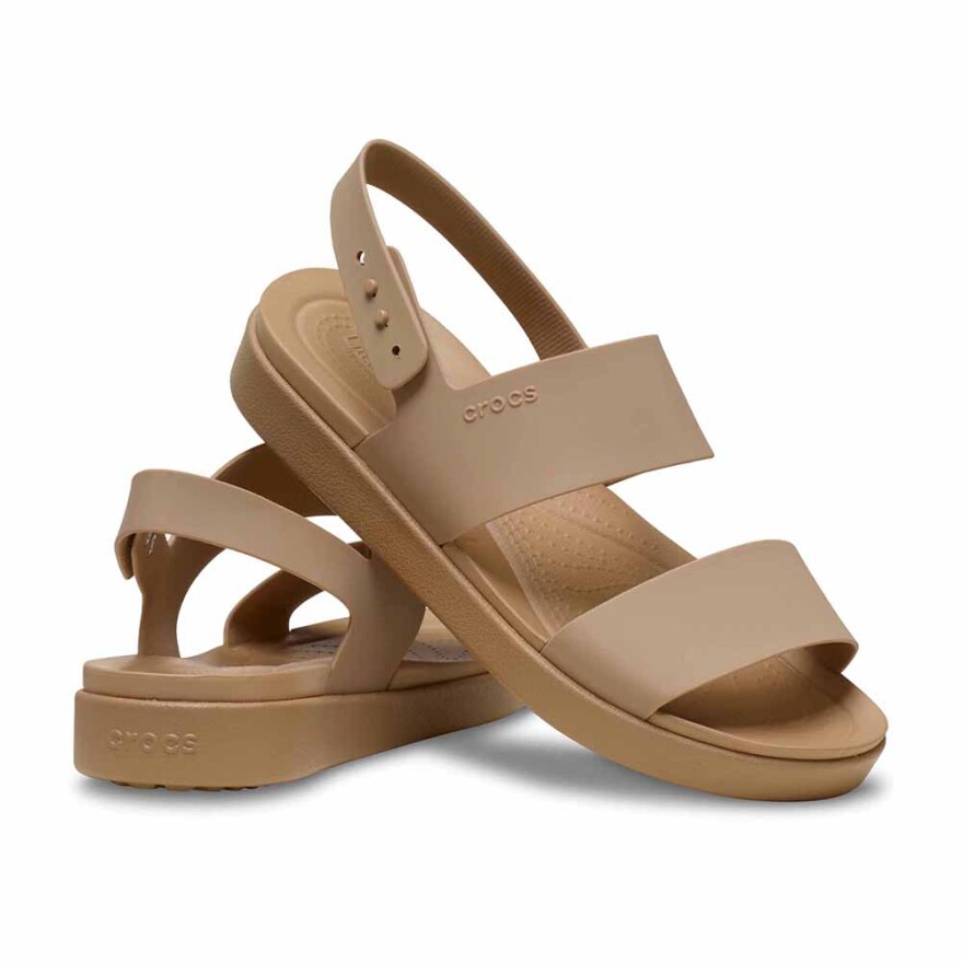 Sandalias Crocs Brooklyn Backstrap Low Low W Mujer Cashew