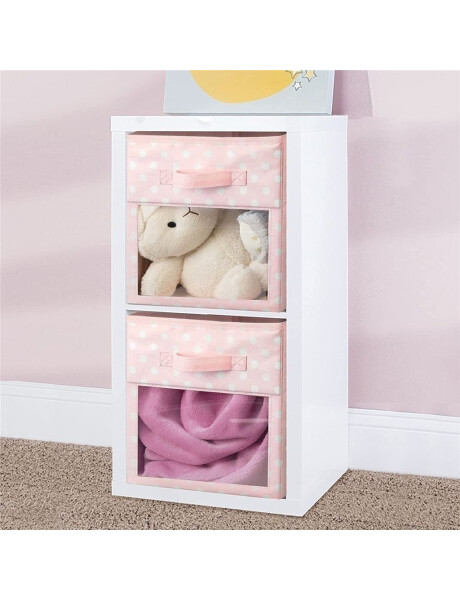 CAJA ORGANIZADORA TELA 27x27x28CM ROSA CAJA ORGANIZADORA TELA 27x27x28CM ROSA