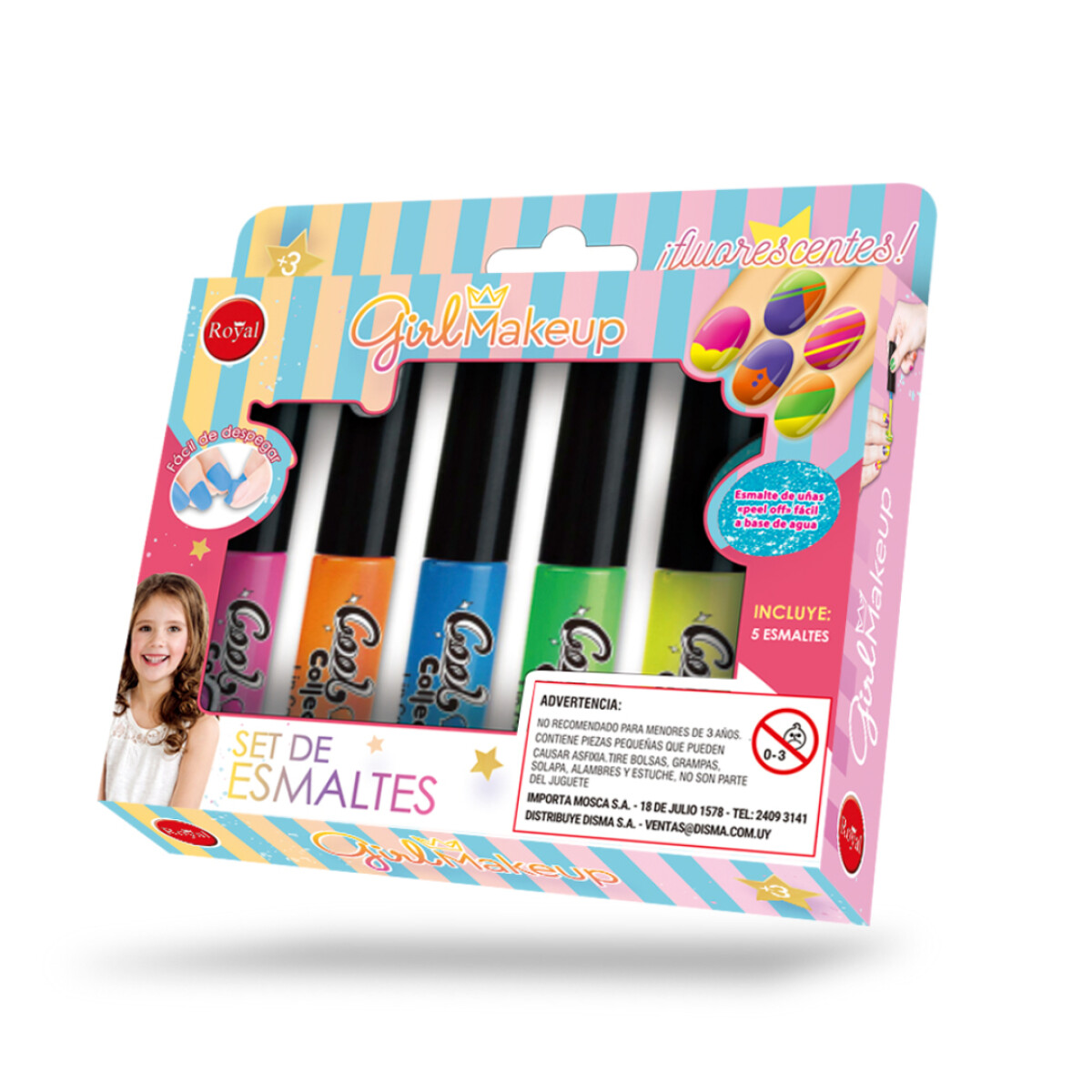 Juego Set de Esmaltes Pack 5 Unidades Royal 