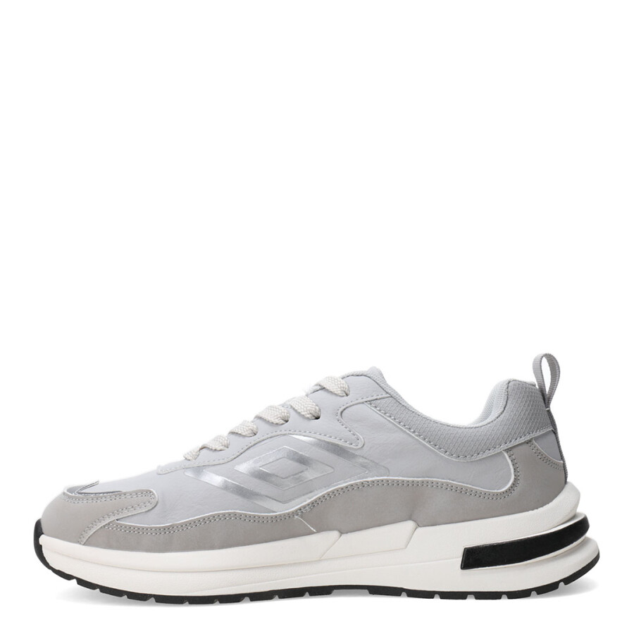 Championes de Hombre Umbro Refine Gris - Blanco