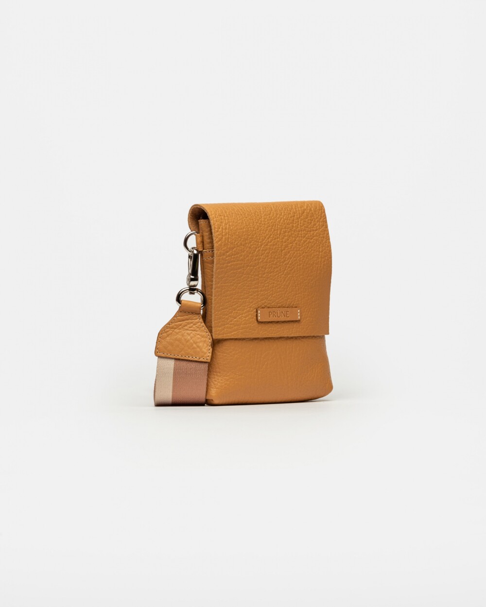 Mini Bag Olivia En Cuero Graneado Cuoio