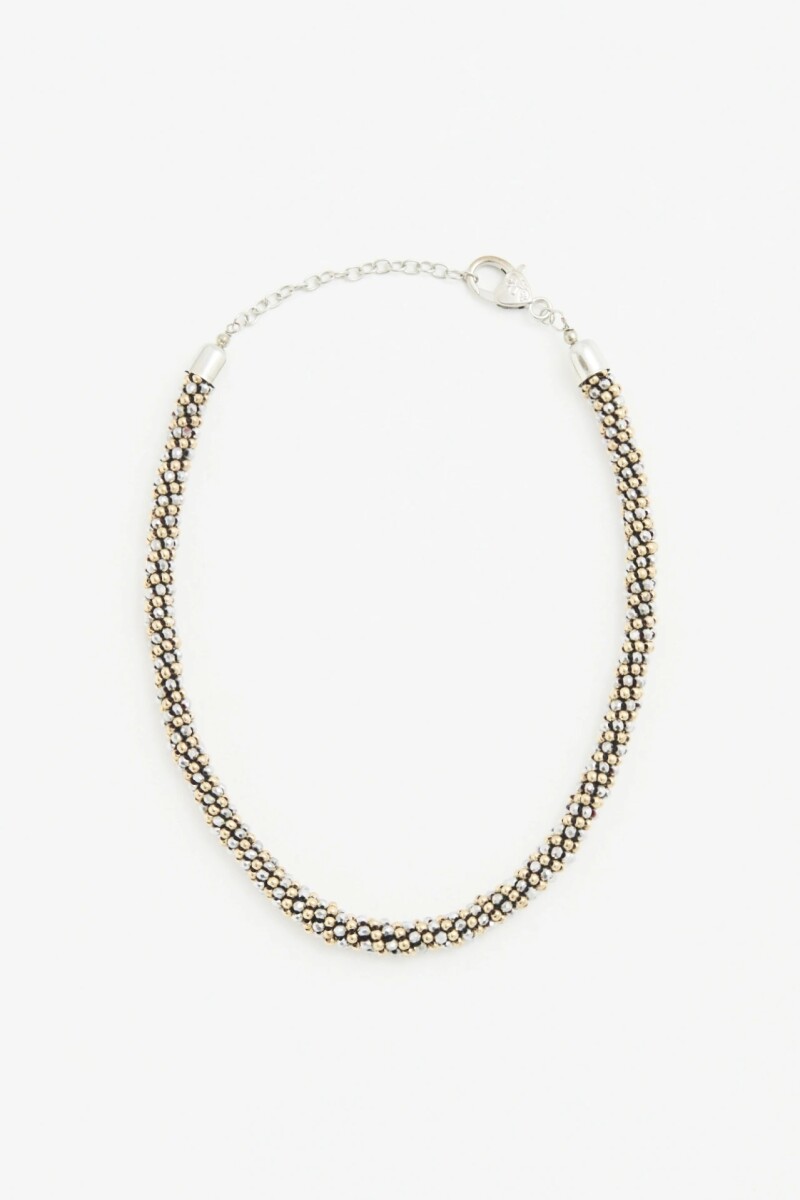 COL METAL BEADS Plata