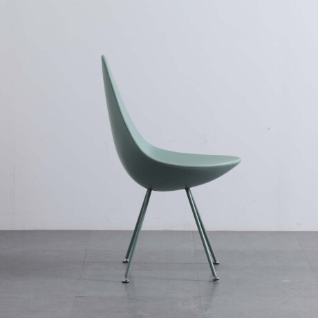 SILLA DE COMEDOR PP-Y-METAL VERDE DROP