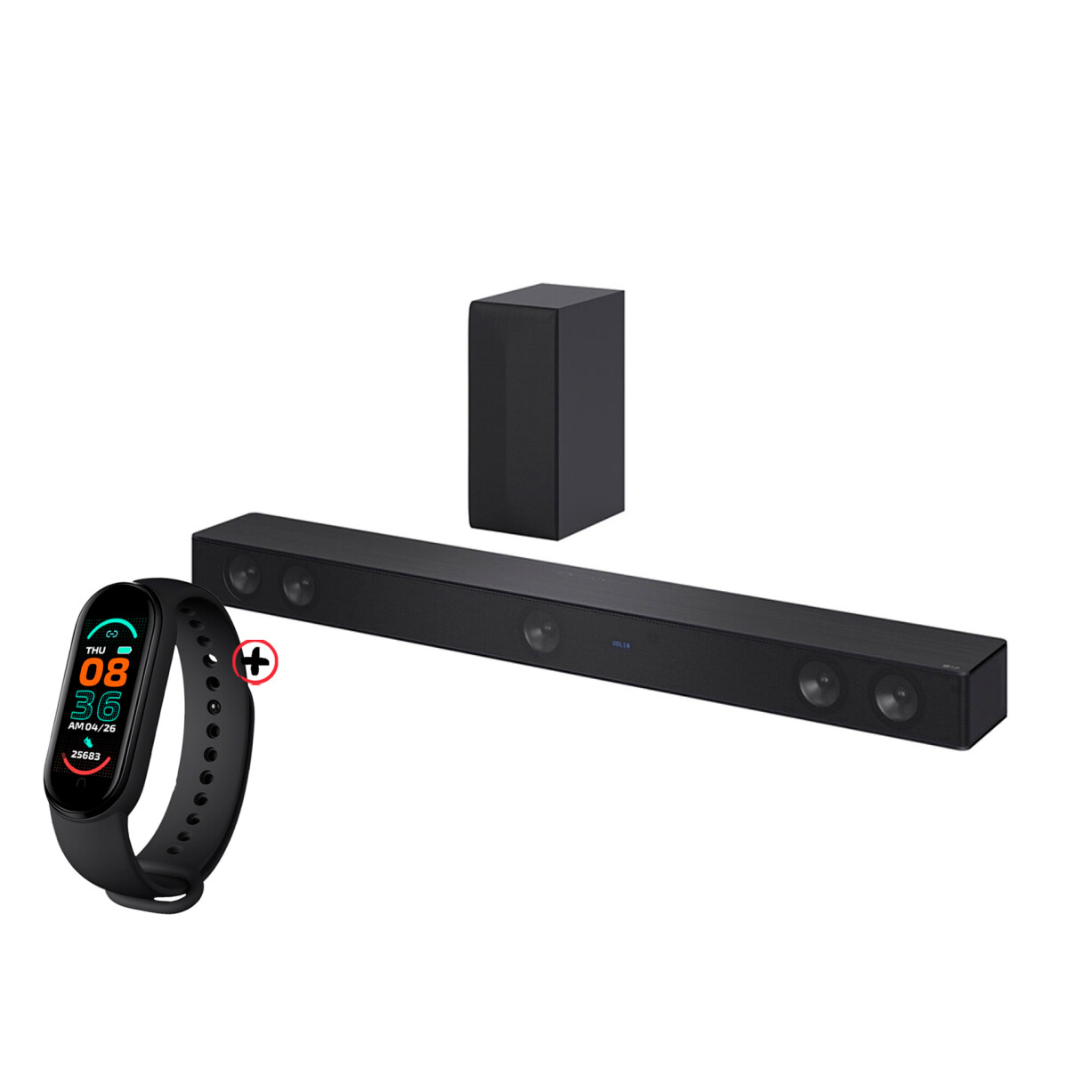 Barra De Sonido LG Sh7q Color Negro + Smartwatch 