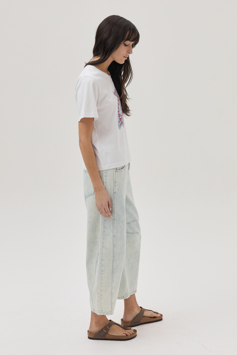Remera Cherry Blanco
