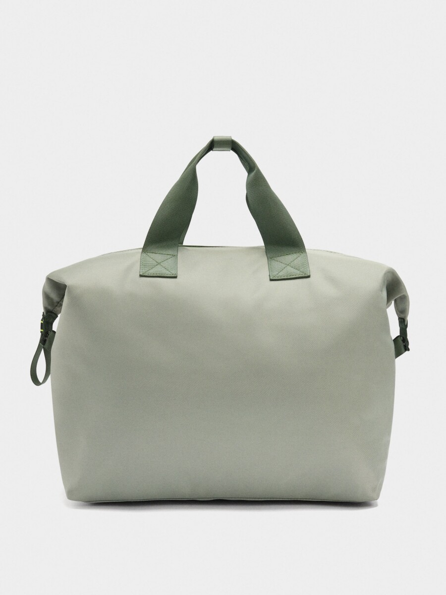Bolso De Fin De Semana De Nylon gris