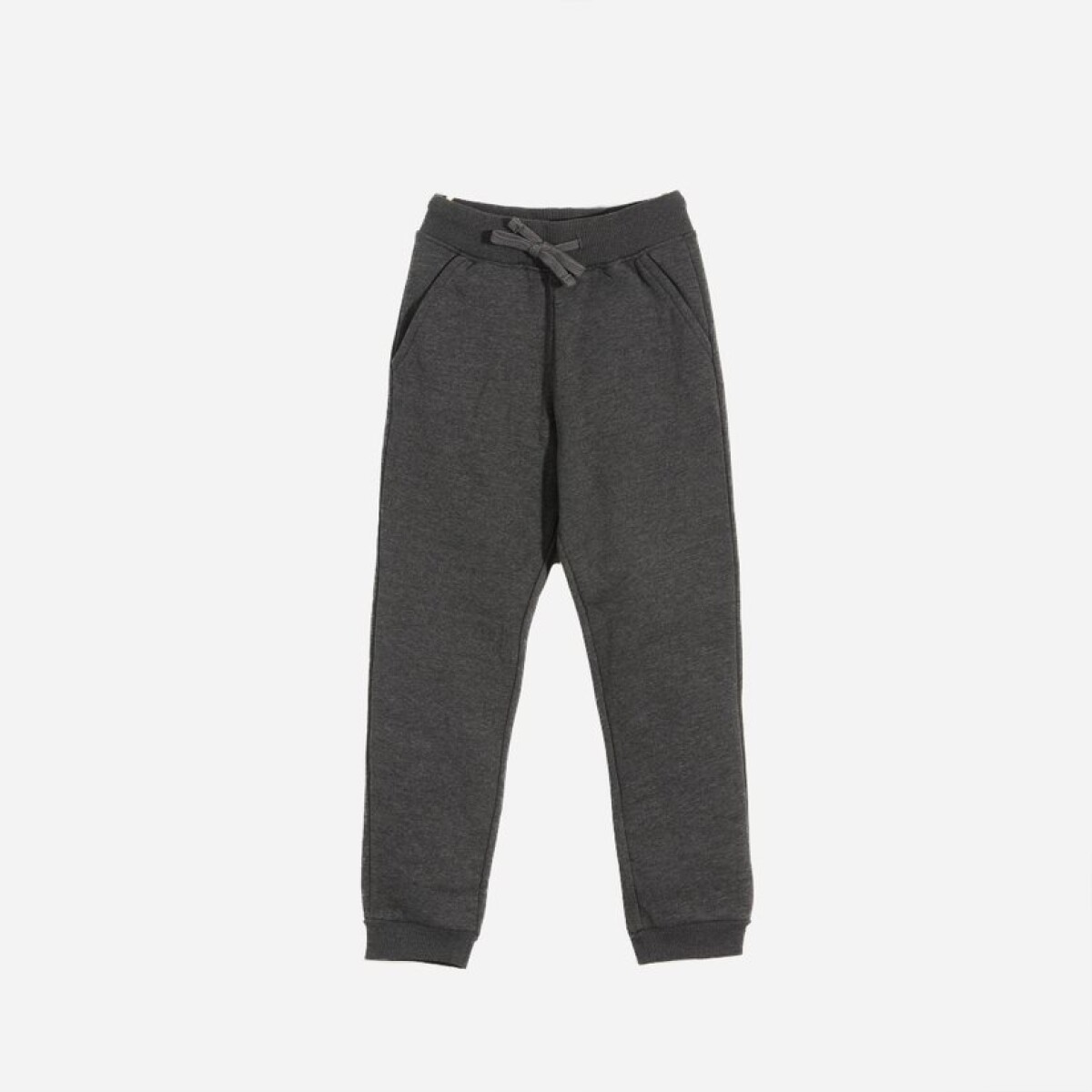 Pantalon deportivo con puño - Niño - GRIS OSCURO 