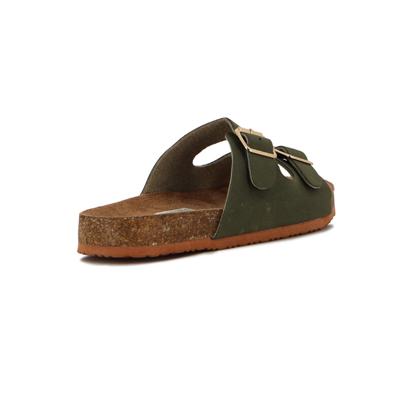 Sandalia Niña Angus Dos Tira Y Hebilla Verde