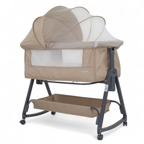 Cuna Colecho Mecedora 2en1 con Mosquitero Bebesit color BEIGE Cuna Colecho Mecedora 2en1 con Mosquitero Bebesit color BEIGE