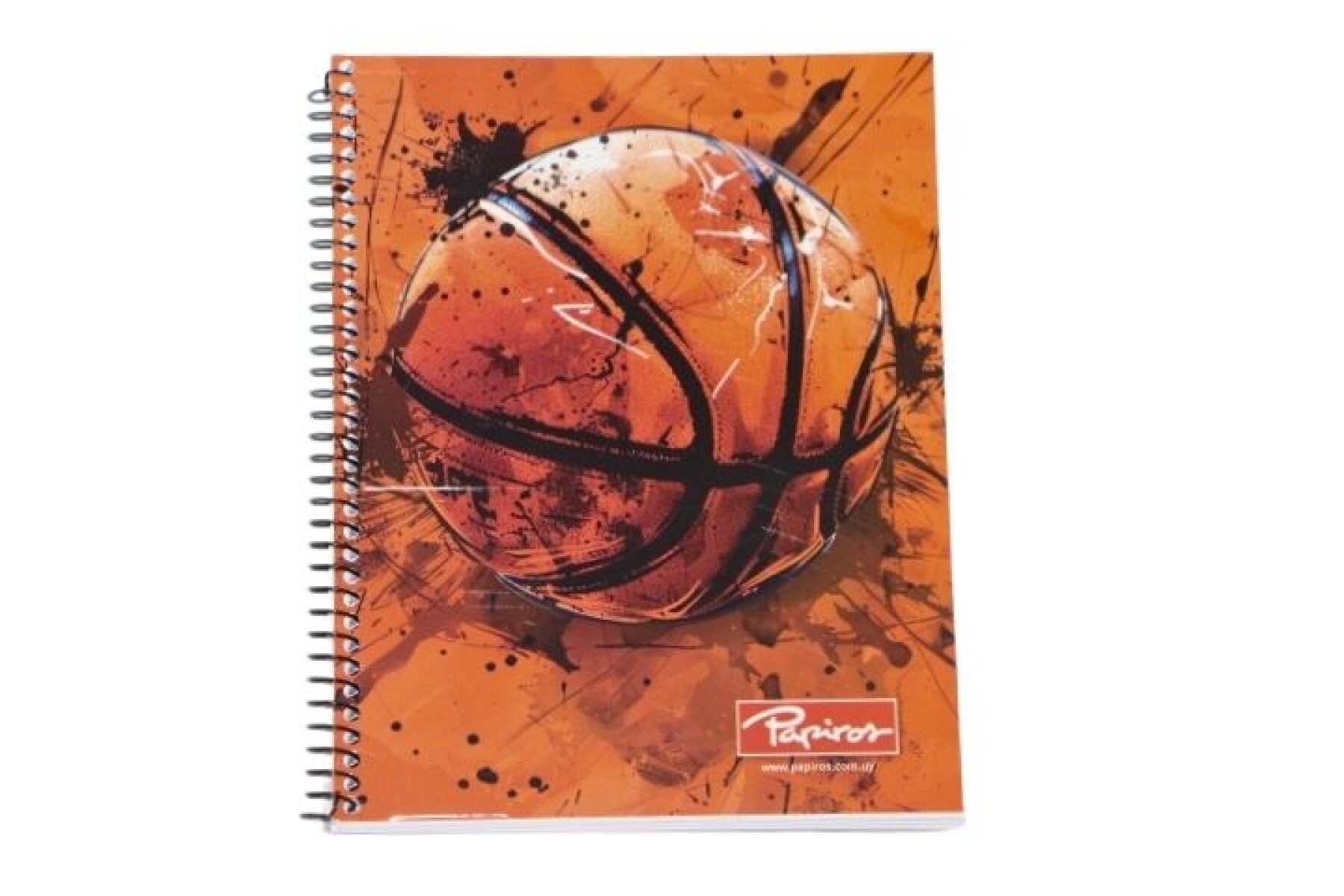 CUADERNO PAPIROS CON ESPIRAL 96 HOJAS 796 - TAPA BASQUETBALL 