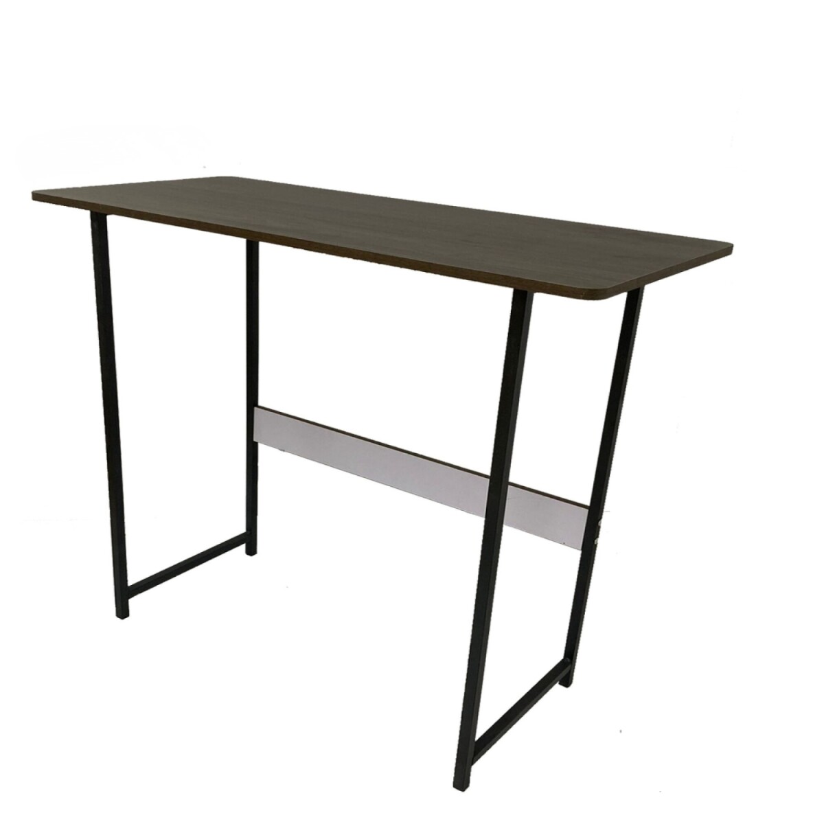 Escritorio en Madera Mdf Y Metal 1,20m X 0,45m - Marron 