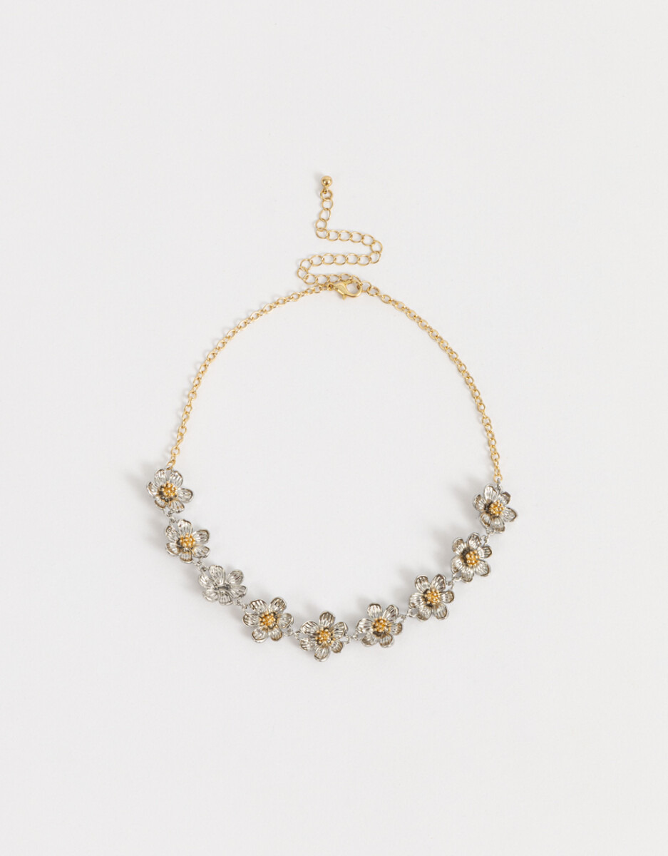 Choker Con Flores 