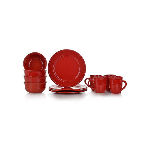JUEGO VAJILLA 12 PIEZAS ROJO JUEGO VAJILLA 12 PIEZAS ROJO