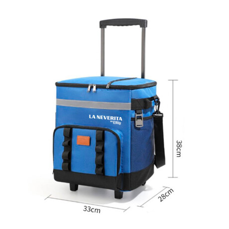 Conservadora Térmica 35l La Neverita Heladerita Carro Azul