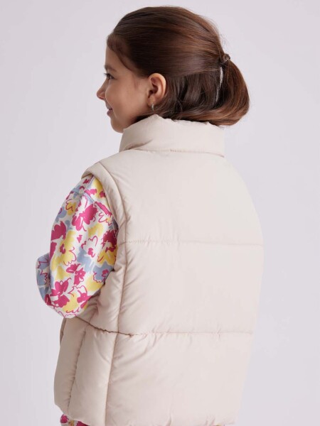 Chaleco abrigo Beige
