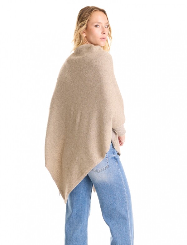 Poncho Asimetrico TOSTADO