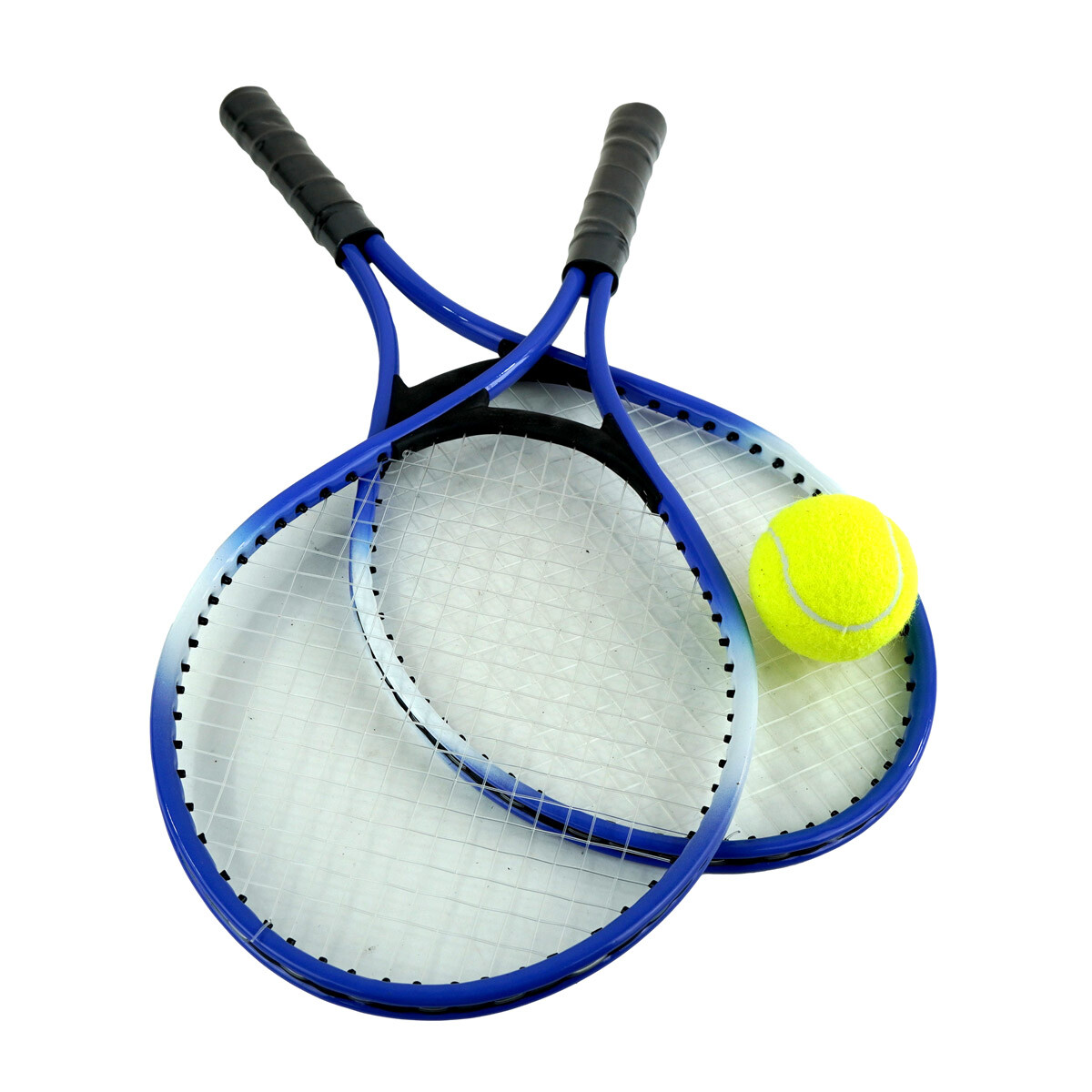 RAQUETA TENIS X2PCS METAL 53X22CM + PELOTA FUNDA 