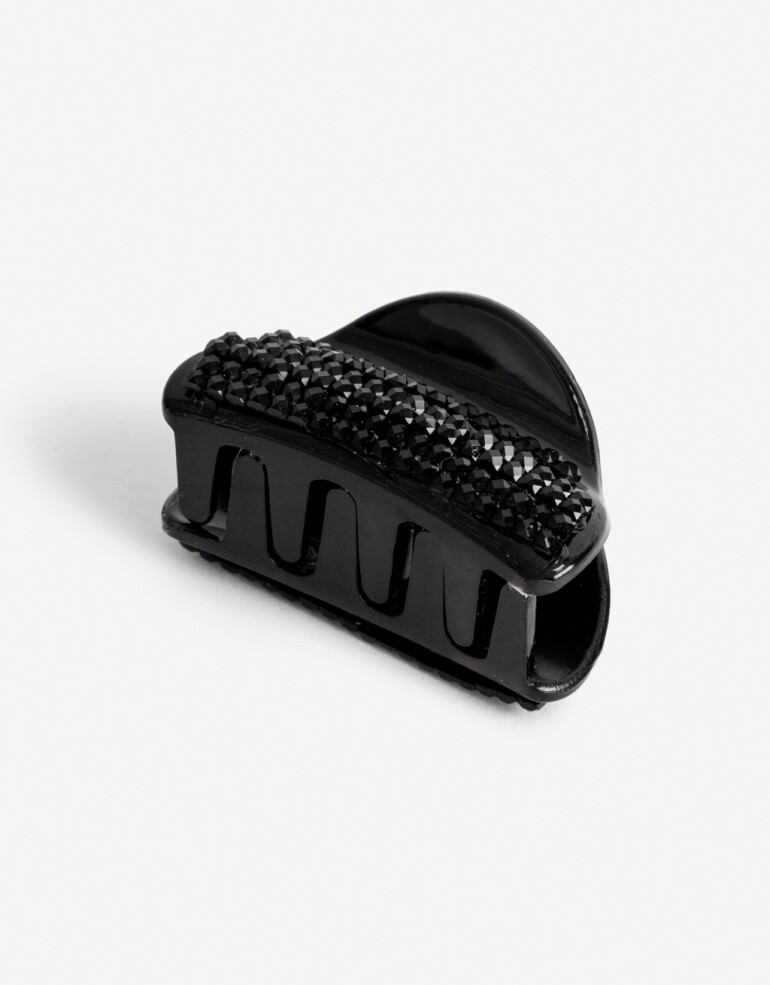 Broche Strass Broche Curvo Strass - Negro
