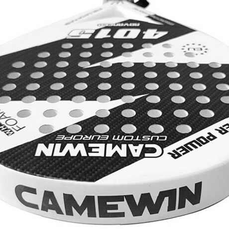 Paleta Padel Carbono Raqueta Profesional + Funda Negro-Blanco