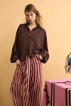 Camisa wavy alma lavada marrón