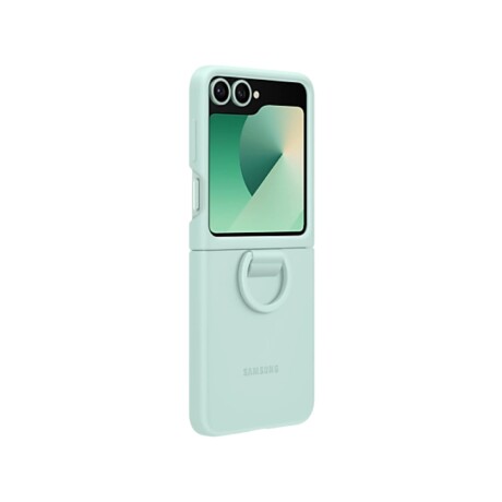 Funda Samsung Silicone Case con Anillo para Galaxy Z Flip6 Green