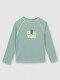 Camiseta Proteccion Retro Flower Verde