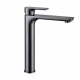 Lavatorio Monocomando Alto Gun Metal Incl Valvula Popup