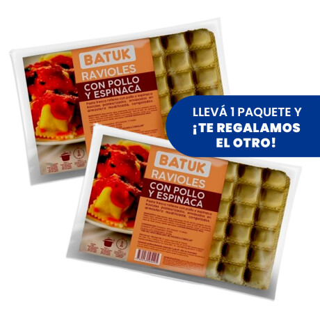 Raviol Batuk Pollo Y Esp. 750gs + Raviol Batuk Pollo Y Esp. De Regalo Raviol Batuk Pollo Y Esp. 750gs + Raviol Batuk Pollo Y Esp. De Regalo