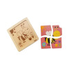 Puzzle Silueta Madera Viga Abeja