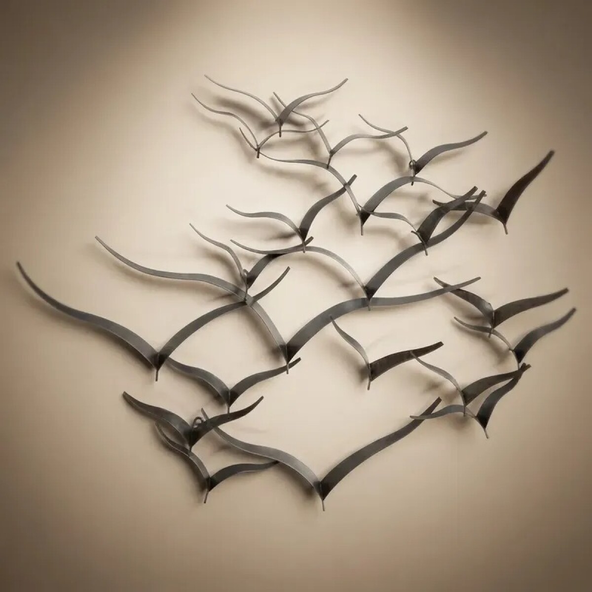 Figura decorativa de metal - Aves volando 