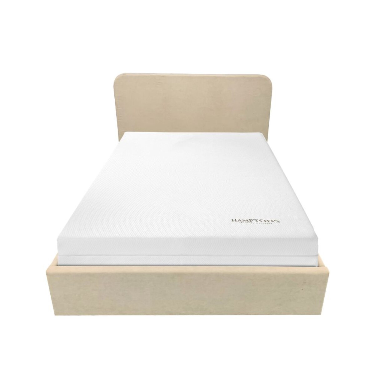 Sommier Baul Queen Hamptons Memory Foam Con Respaldo 