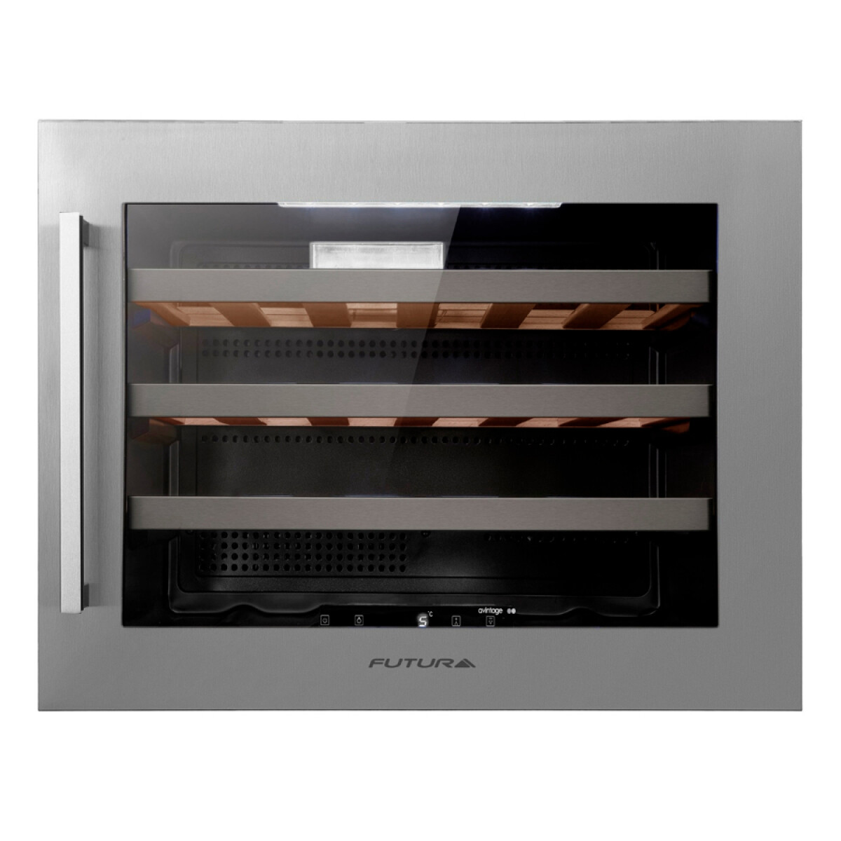 Enfriadora de vino acero inox. 22 botellas Futura Plus FUT-EVE22X 