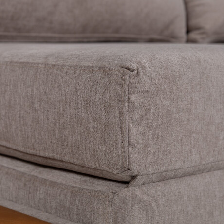 Sofá Cama Niki - Con mesa - Tela Microfibra 10287 (Tostado)