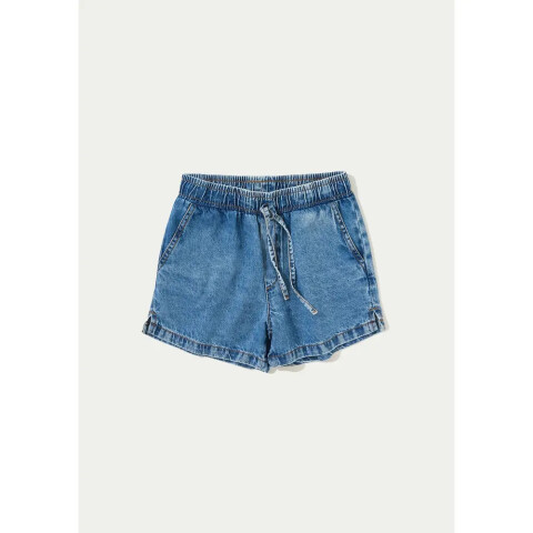 SHORTS FEM AZUL CARIBE/CHUMBO/BLANCO