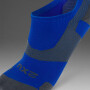 Vectr Light Cushion No Show Compression Socks - Unisex Vibrant Blue/grey