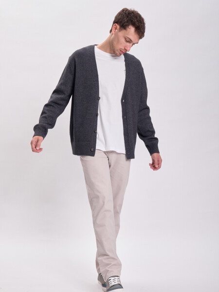 Cardigan punto Gris Oscuro