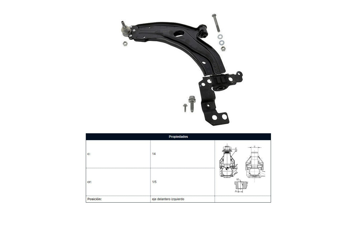 Parilla De Suspension Delantera Fiat Siena/Palio 97-25 Der/Izq Parilla De Suspension Delantera Fiat Siena/Palio 97-25 Der/Izq