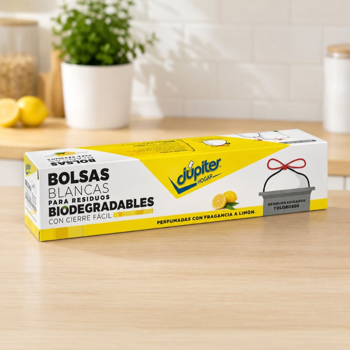 Bolsa de residuos basura en caja Jupiter 70x100cm Limon 