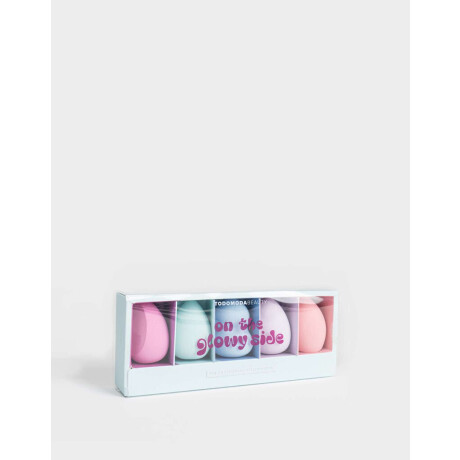 Set De Esponjas Aplicadoras On The Glowy Side Combinacion Multicolor